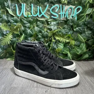 Vans Sk8 High Men’s Suede Back Zipper Black Size 11 Skate Shoes Sneakers