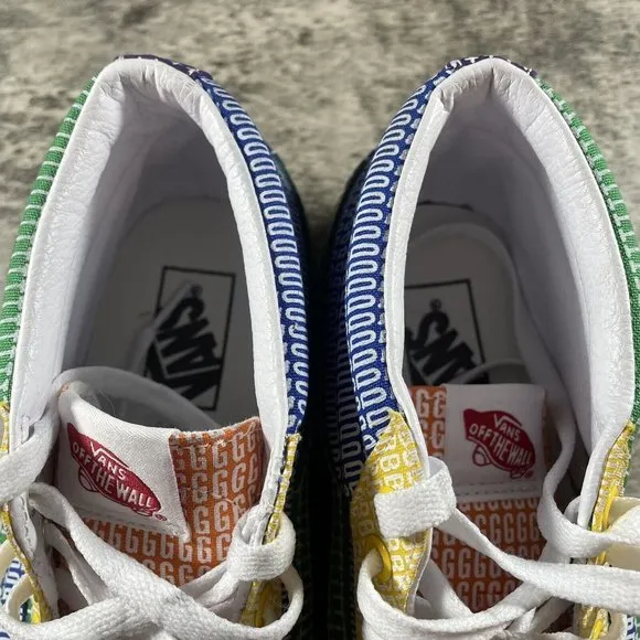 VANS Sk8-Mid PRIDE LGBTQ  Gay Rainbow Skate Colorblock Shoes Size M 8 W 9.5