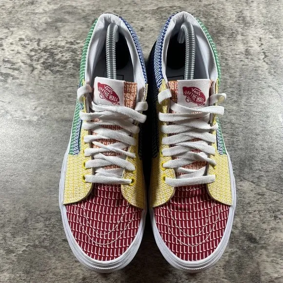 VANS Sk8-Mid PRIDE LGBTQ  Gay Rainbow Skate Colorblock Shoes Size M 8 W 9.5