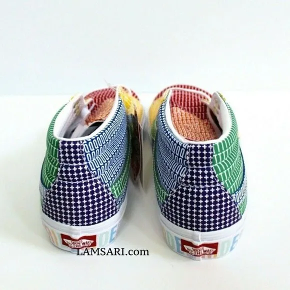 VANS SK8-MID Pride Skate Shoes Size Men 11.5/ Women 13.0 Multi/White