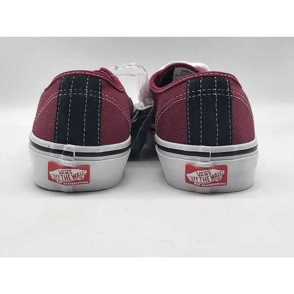 Vans Skate Authentic Asphalt Pomegrante Burgundy Shoes VN0A5FC8249 Size 6.5