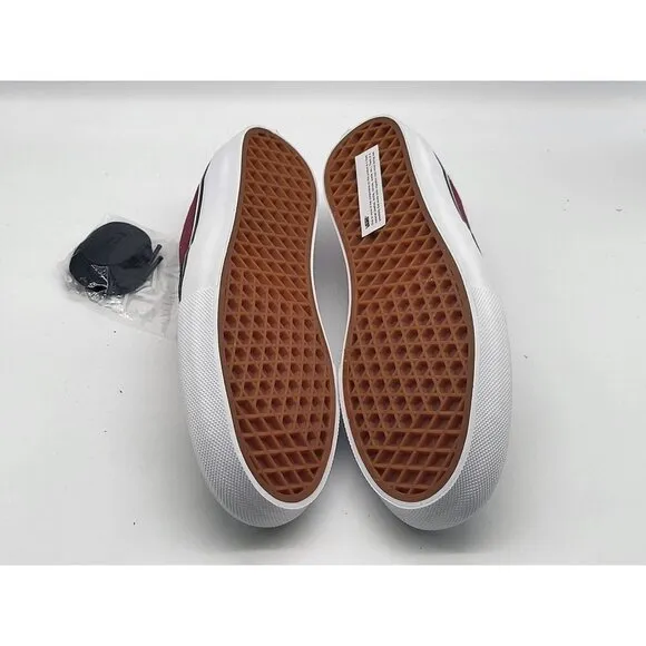 Vans Skate Authentic Asphalt Pomegrante Burgundy Shoes VN0A5FC8249 Size 6.5