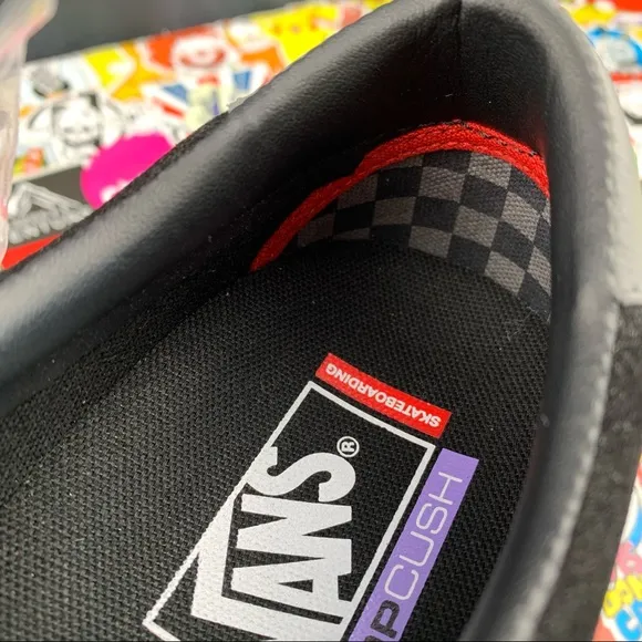 Vans Skate Sport Black Suede Gum 9 Womens