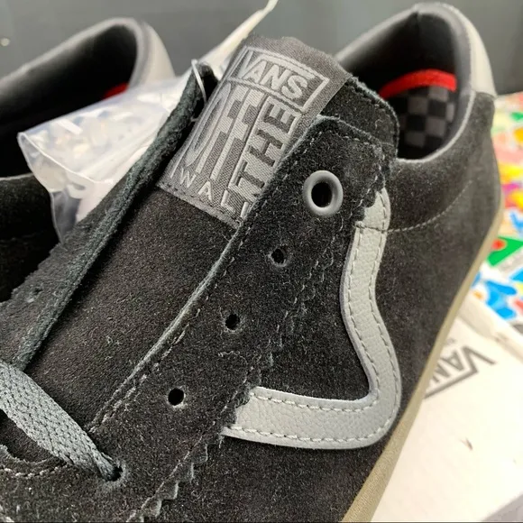 Vans Skate Sport Black Suede Gum 9 Womens