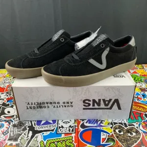 Vans Skate Sport Black Suede Gum 9 Womens