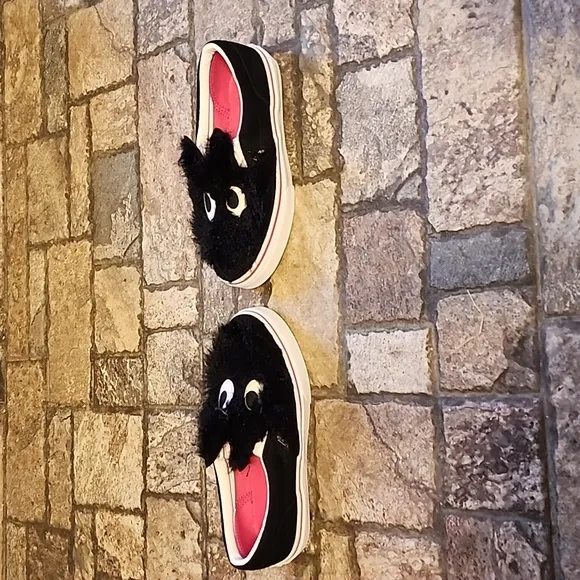 Vans Slip On Friend Party Fur Black Skate Shoes