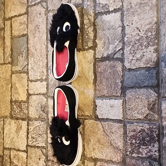 Vans Slip On Friend Party Fur Black Skate Shoes