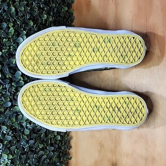Vans SpongeBob Gigliotti Skate Shoe | Size: 6.5 Mens | Black &amp; Yellow