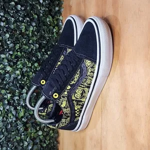 Vans SpongeBob Gigliotti Skate Shoe | Size: 6.5 Mens | Black &amp; Yellow