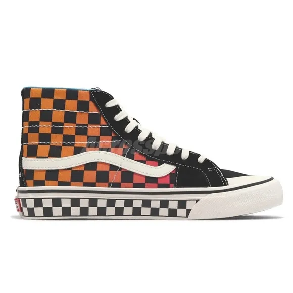 Vans T&amp;C Surf Hawaii Sk8-Hi 138 Decon SF Checkerboard Women Skate Sneakers Shoes