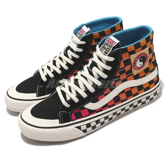 Vans T&amp;C Surf Hawaii Sk8-Hi 138 Decon SF Checkerboard Women Skate Sneakers Shoes