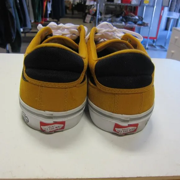 Vans Trujillo Tnt Advanced Prot Men's 12 Sunflower/Black Suede Skate Shoes w/Box