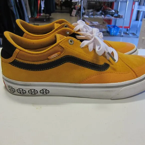 Vans Trujillo Tnt Advanced Prot Men's 12 Sunflower/Black Suede Skate Shoes w/Box