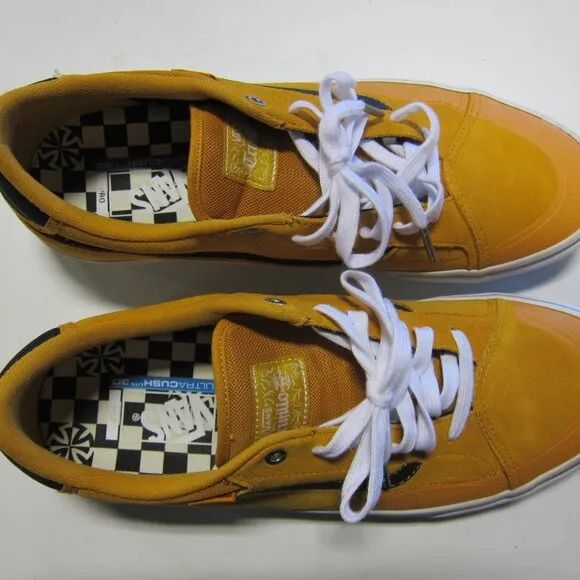 Vans Trujillo Tnt Advanced Prot Men's 12 Sunflower/Black Suede Skate Shoes w/Box