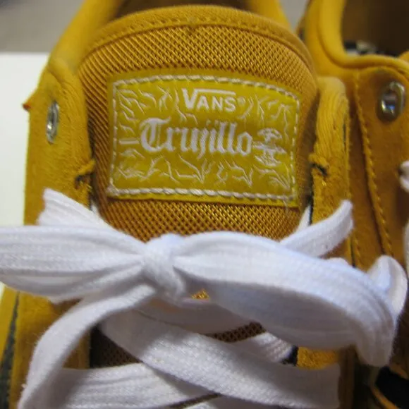 Vans Trujillo Tnt Advanced Prot Men's 12 Sunflower/Black Suede Skate Shoes w/Box