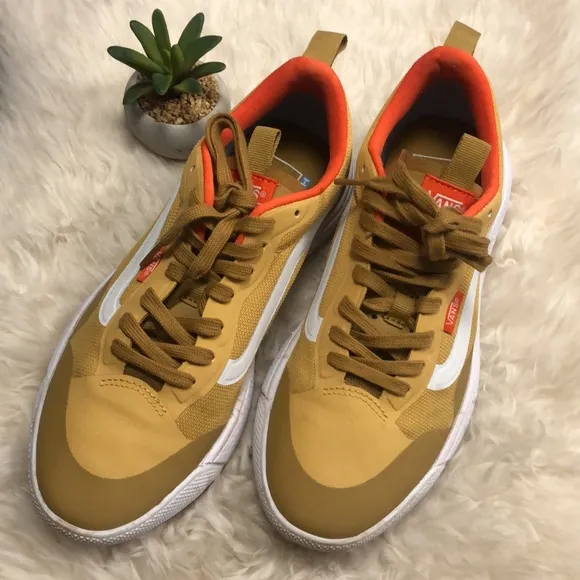 VANS Ultrarange ExoLow Sulphur Yellow SKATE UltraCush SNEAKERS Mens6.5 Wm8unisex