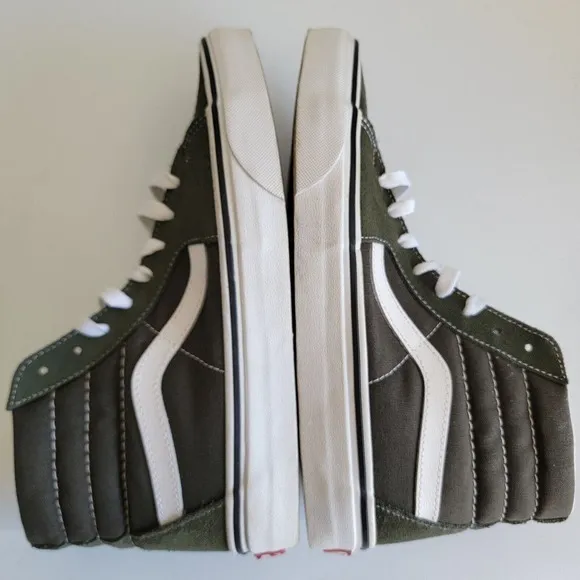 Vans‎ Unisex Sk8 Hi OD Army Green Casual Shoes Sneakers Size M 7 W 8.5 Skate