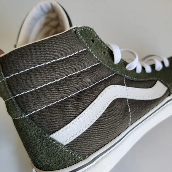 Vans‎ Unisex Sk8 Hi OD Army Green Casual Shoes Sneakers Size M 7 W 8.5 Skate