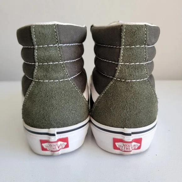 Vans‎ Unisex Sk8 Hi OD Army Green Casual Shoes Sneakers Size M 7 W 8.5 Skate