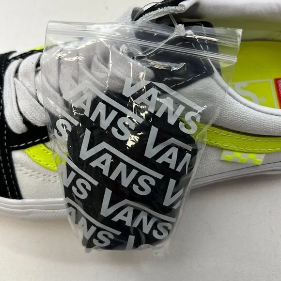 Vans Unisex Skate Old Skool VN0A5FCB6M5 White Yellow Sneaker Shoes Size M7 W8.5