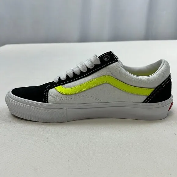 Vans Unisex Skate Old Skool VN0A5FCB6M5 White Yellow Sneaker Shoes Size M7 W8.5