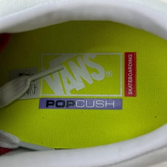 Vans Unisex Skate Old Skool VN0A5FCB6M5 White Yellow Sneaker Shoes Size M7 W8.5