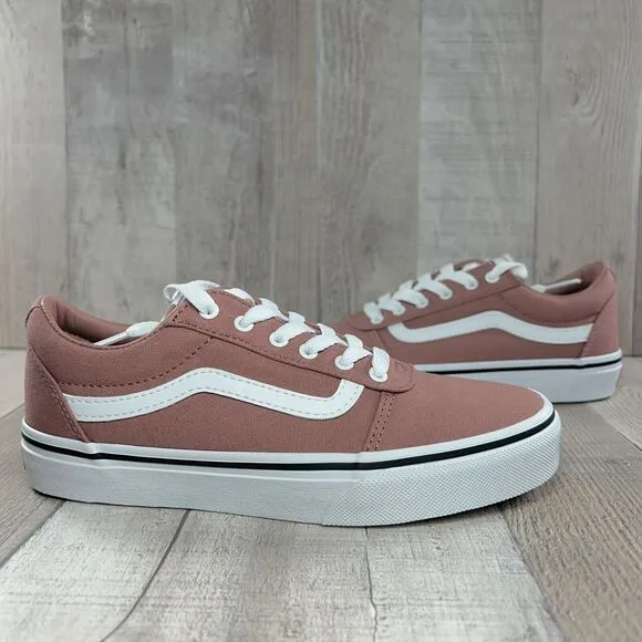 Vans Ward Little Kids' Girls Sneaker Skate Shoes Canvas Night Rose Pink Size 2