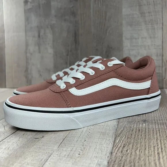 Vans Ward Little Kids' Girls Sneaker Skate Shoes Canvas Night Rose Pink Size 2