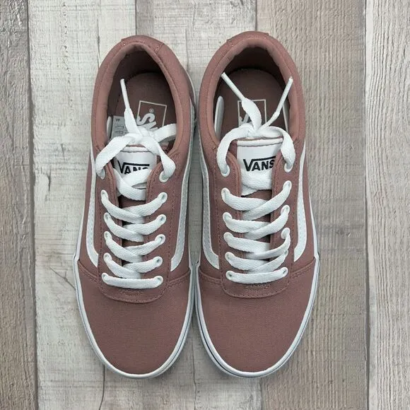 Vans Ward Little Kids' Girls Sneaker Skate Shoes Canvas Night Rose Pink Size 2