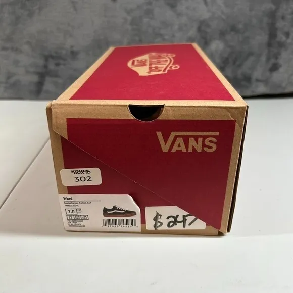 Vans Ward Low-Top Skate Sneakers Brown Gum‎ Sole Casual Shoes Kids Size 7