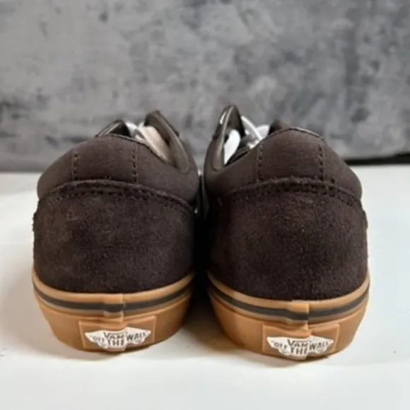 Vans Ward Low-Top Skate Sneakers Brown Gum‎ Sole Casual Shoes Kids Size 7