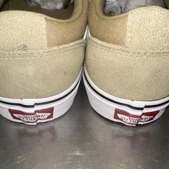 Vans Ward Suede Brown Gold White Men's 7.5 Women 9.5 New Skate Shoes Skater Shoe