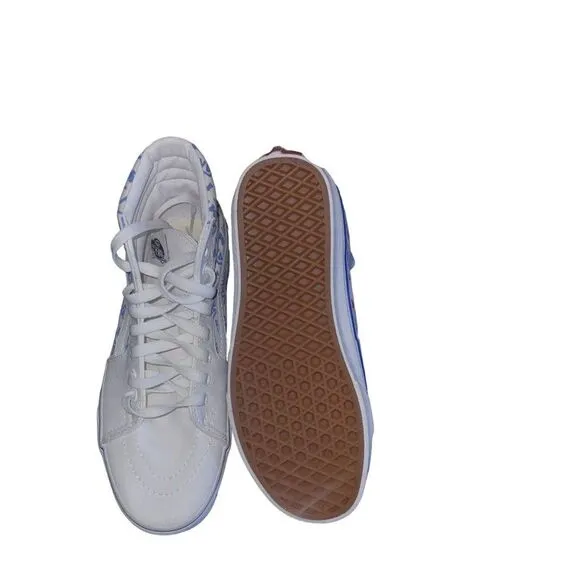 Vans Womens Sneakers White 7.5 I Love My Vans Heart Skate High Top Shoes
