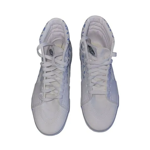 Vans Womens Sneakers White 7.5 I Love My Vans Heart Skate High Top Shoes