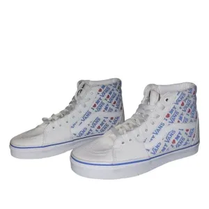 Vans Womens Sneakers White 7.5 I Love My Vans Heart Skate High Top Shoes