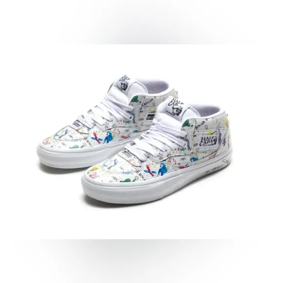 Vans X No-Comply X Daniel Johnston Skate Half Cab &quot;Doodles&quot; *NWT*