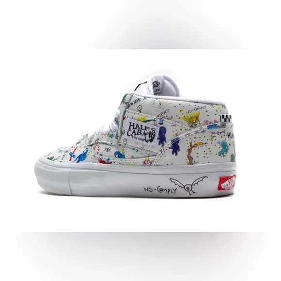 Vans X No-Comply X Daniel Johnston Skate Half Cab &quot;Doodles&quot; *NWT*