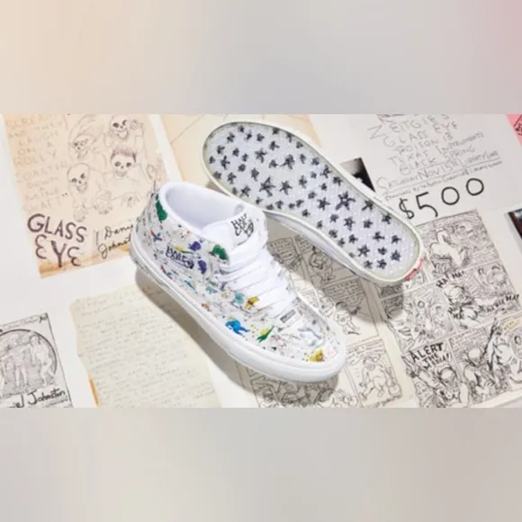 Vans X No-Comply X Daniel Johnston Skate Half Cab &quot;Doodles&quot; *NWT*