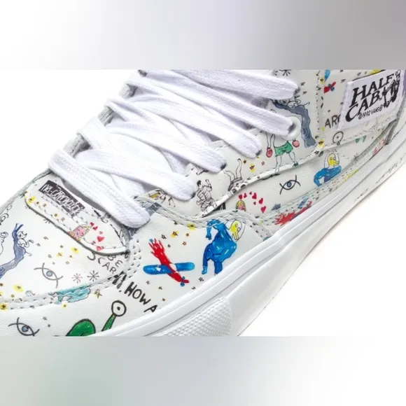 Vans X No-Comply X Daniel Johnston Skate Half Cab &quot;Doodles&quot; *NWT*
