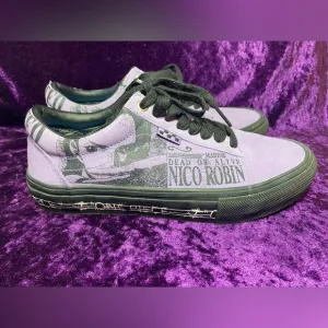 VANS x One Piece Skate Old Skool Shoes Mens 7 Purple GUC