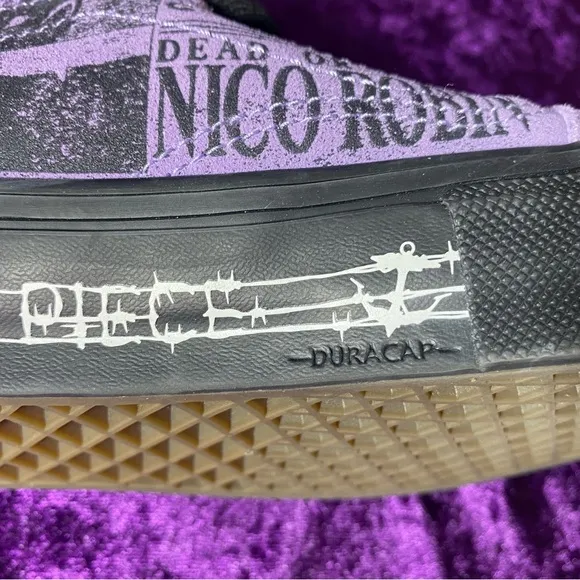 VANS x One Piece Skate Old Skool Shoes Mens 7 Purple GUC