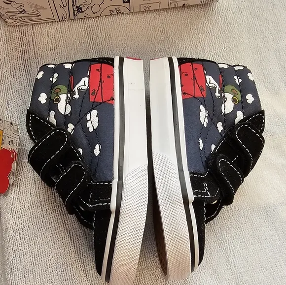 Vans x Peanuts SK8-Mid Reissue V Skate Shoes Sneakers Snoopy Toddler Size 6