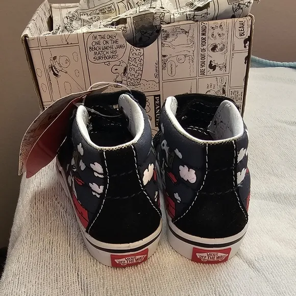 Vans x Peanuts SK8-Mid Reissue V Skate Shoes Sneakers Snoopy Toddler Size 6
