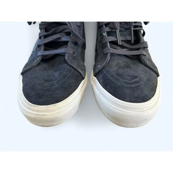 Vans x Scotchgard SK8-Hi Top Skate Shoes Sneakers Navy White Womens 9 Men's 7.5