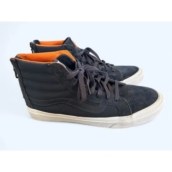 Vans x Scotchgard SK8-Hi Top Skate Shoes Sneakers Navy White Womens 9 Men's 7.5