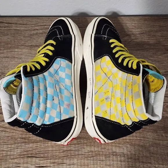 Vans x The Simpsons Sk8-hi Men's Skate Shoes Size 7 Multicolor