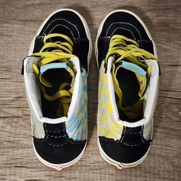 Vans x The Simpsons Sk8-hi Men's Skate Shoes Size 7 Multicolor