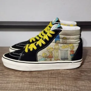 Vans x The Simpsons Sk8-hi Men's Skate Shoes Size 7 Multicolor