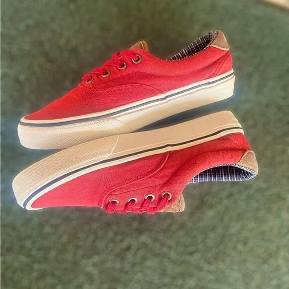 Vans ERA 59 (Cord&amp;Plaid) Red Dahlia Skate Shoes
