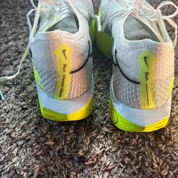 Vapor fly 3 brand new!!!!! Nike White and Neon Green Running Shoes